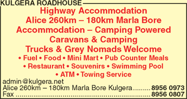Kulgera Roadhouse - Pubs Perth 1