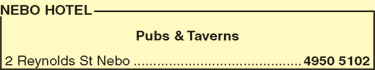Nebo Hotel - Pubs Perth 6