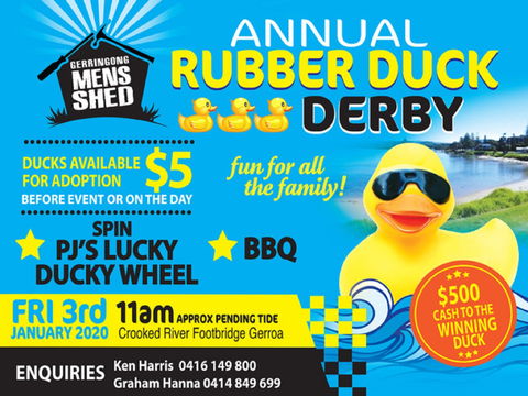 Gerringong Men’s Shed Annual Duck Derby - Pubs Perth 0