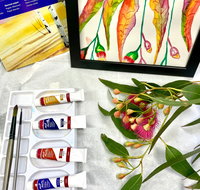 Watercolour Paint  Sip Class Eucalyptus Leaves - Pubs Perth