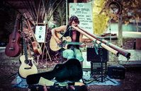 Buskers by the Lake