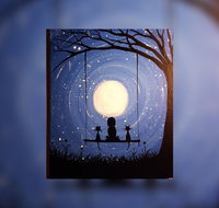 Grab a glass of wine and learn to paint 'Moonrise' - Pubs Perth