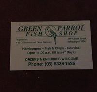 Green Parrot Takeaway - Pubs Perth