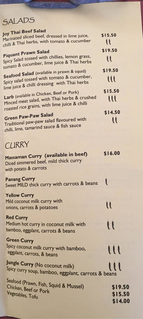 Joy Thai Restaurant - Pubs Perth 2